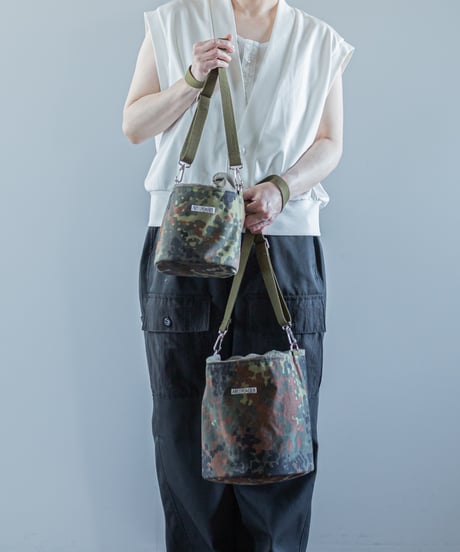 ARTE POVERA｜【 26SU31 】 ドイツ軍テント RE-巾着ショルダーBAG(S)