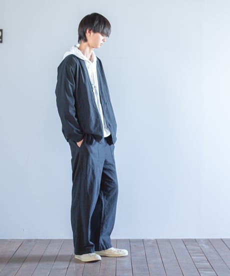 ATPOVA｜【 2025spring61 】コットンリネン製品染 ノーカラーJKT