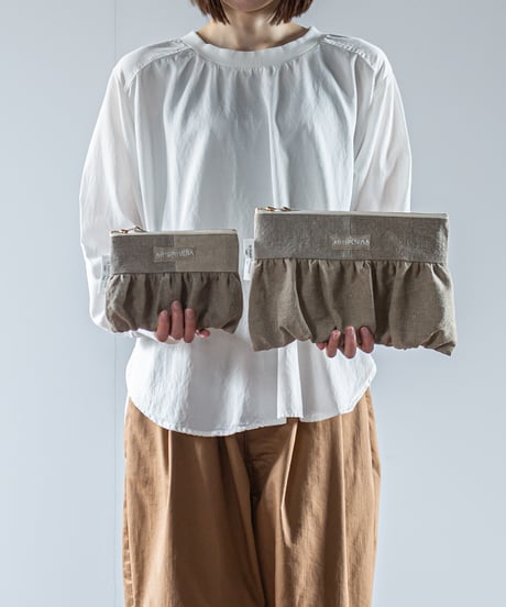ARTE POVERA｜【 26WI22 】 イタリアシーツ RE-ポーチ(M)