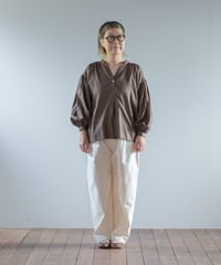 ATPOVA｜【 2026spring41 】 コットンカルゼ洗いざらし ギャザーSH