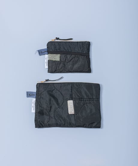 ★ARTE POVERA｜【 artea-fw2377 】U.Sキルトライナー製品染 RE-ポーチ（S）
