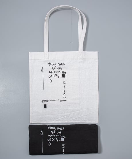 ATPOVA｜【 26SU26 】 NATSUME X ANTONE コラボ 「若者よ！旅に出よ！！」 コットンリネントートBAG④