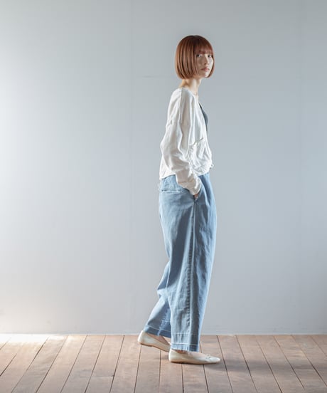 ATPOVA｜【 2026spring71 】 12OZデニムライトダメージ加工 2タックイージーPT