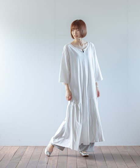ARTE POVERA｜【 ARTEA - 26SP63 】 ギルダン RE-アシンメトリーロングOP