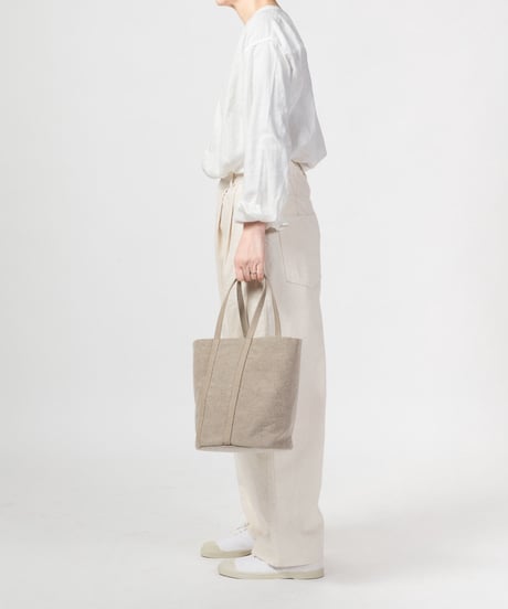 ★ARTEA｜【 artea-sheet015 】リネンシーツ｜ラウンドトートBAG  MOM