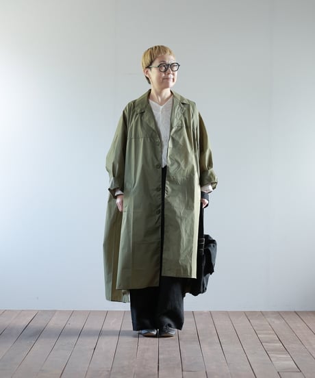ARTE POVERA｜【 26SP90 】 フランスレインコート RE-ワイドコート（フード取外し）