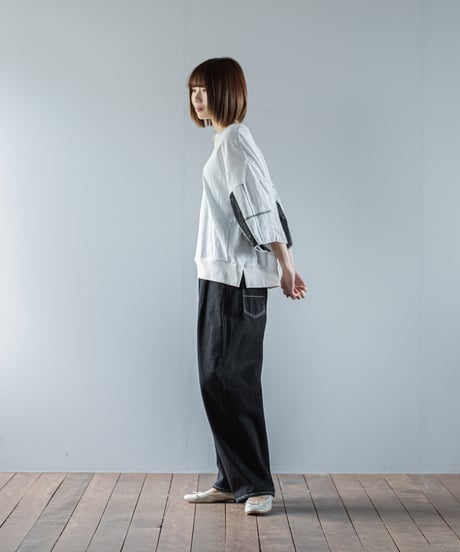 ARTE POVERA｜【 26SU53 】 ギルダン RE-パッチワーク7分袖スリーブ