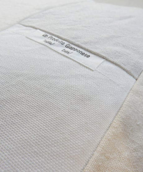 ★ARTEA｜【 artea-patch004-wht 】リネン MIX パッチワーク  クッション（45×45）