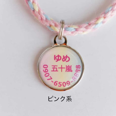 小さくて軽い迷子札（ネームプレートのみ）