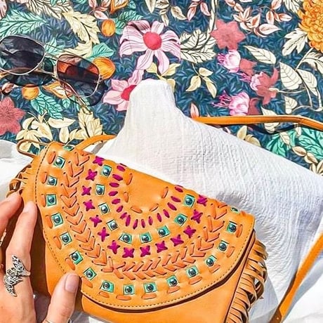 ツモリチサト 海の花畑  ショルダー  クラッチ  バッグ  がま口 ツモリチサト 海の花畑 ショルダー クラッチ バッグ がま口