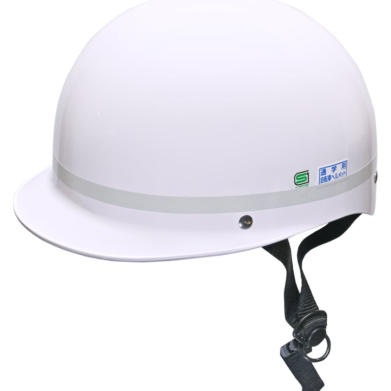 P型ヘルメット 白ライン（ABS素材）自転車用ヘルメット | カワハラ