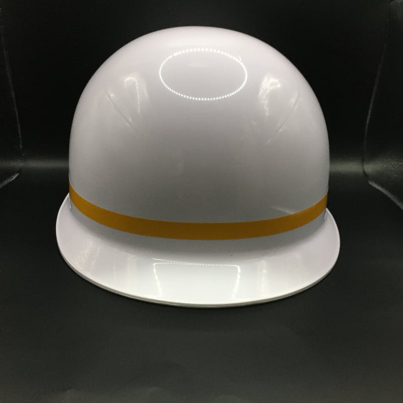  ヘルメット　Ｌサイズ 在庫処分品】P型ヘルメット L サイズ (59cm) 約530g 黄ライン（ABS素材