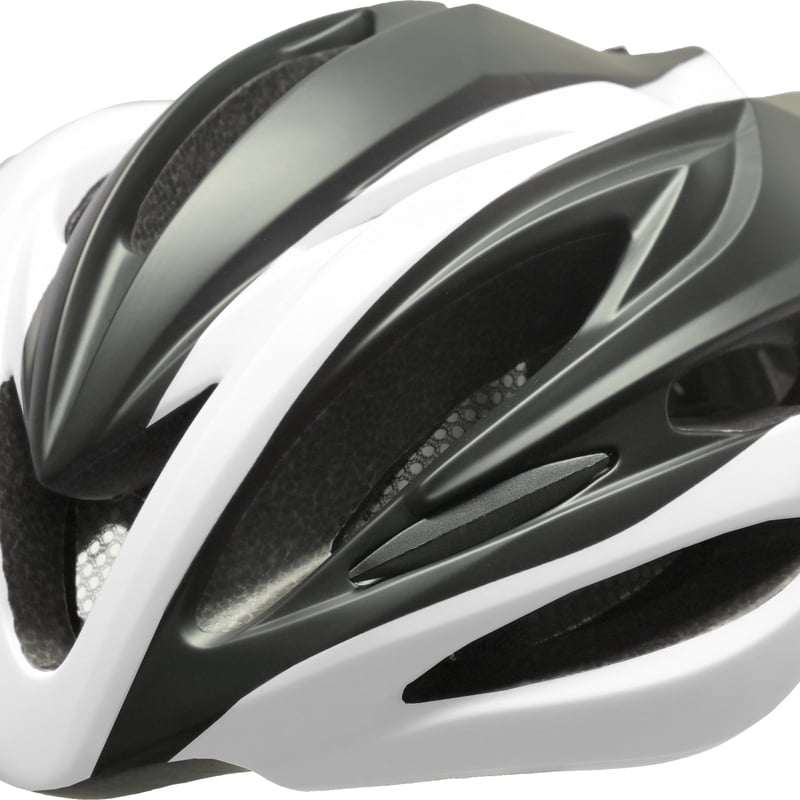 T-JC型ヘルメット BLACK / WHITE（57cm～60cm） ダイヤル式サイズ 