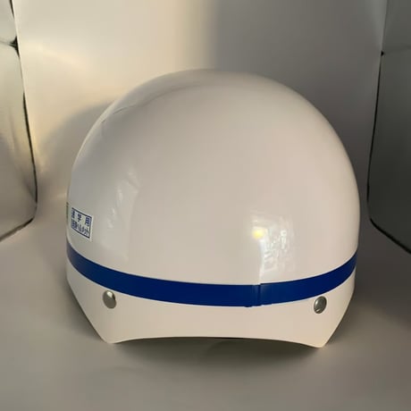 P型ヘルメット 紺ライン（ABS素材）自転車用ヘルメット