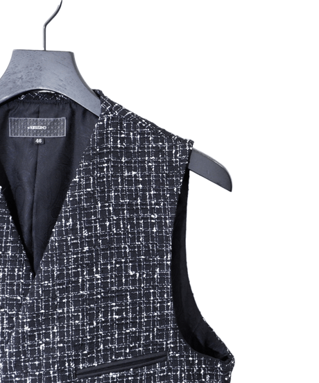 ys Yuji SUGENO (イース ユウジ スゲノ)  210631202-TWEED / Summer Tweed Double Long Vest