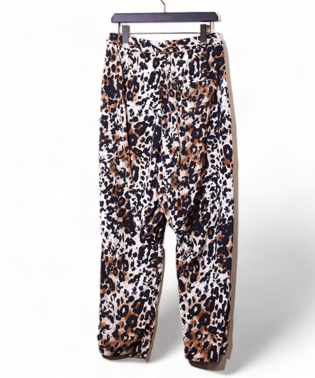 ADULT YUJISUGENO 520130501-LEOPARD / Leopard pattern Saruel Easy Wide Pants