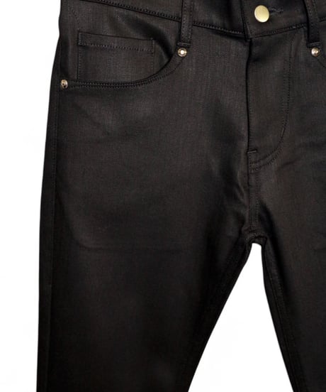 ys YUJISUGENO (イース ユウジ スゲノ)  211140502-BLACK / Hybrid stretch denim boot cut Pants