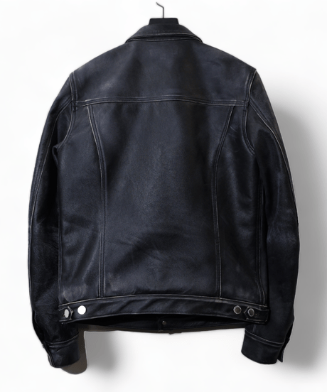 ys Yuji SUGENO (イース ユウジ スゲノ)  210650901-BLACK / Horse Leather USED Blast Tack Jacket