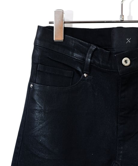 ys Yuji SUGENO (イース ユウジ スゲノ)  210340506-BLACK / PU coating processing twin power skinny denim Pants