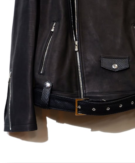 ys Yuji SUGENO (イース ユウジ スゲノ) 21045901A / Python Changing Double Riders Jacket