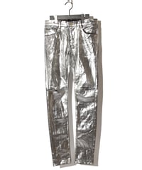 ys Yuji SUGENO (イース ユウジ スゲノ) 210840503-SILVER / Silver foil Stretch denim 5P Skinny Denim