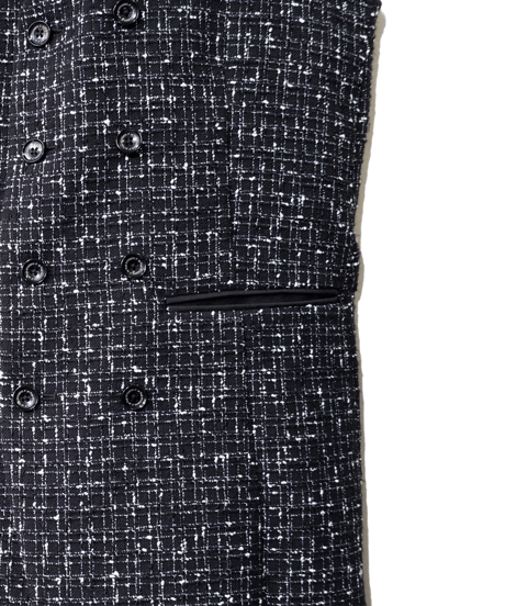 ys Yuji SUGENO (イース ユウジ スゲノ)  210631202-TWEED / Summer Tweed Double Long Vest