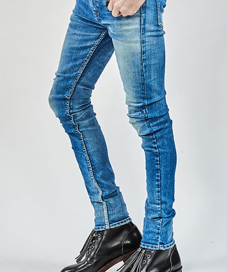 ys Yuji SUGENO (イース ユウジ スゲノ)  210340503-INDIGO / Hybrid Stretch USED Skinny Denim Pants