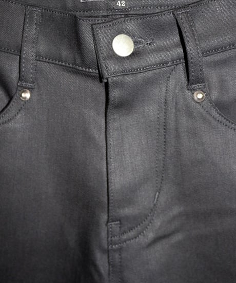 ys YUJISUGENO (イース ユウジ スゲノ)  211140502-BLACK / Hybrid stretch denim boot cut Pants