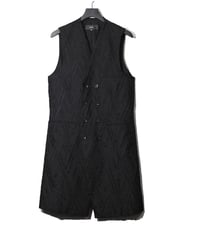 ys Yuji SUGENO (イース ユウジ スゲノ)  210631201-BLACK / Cut Jacquard Double Long Vest