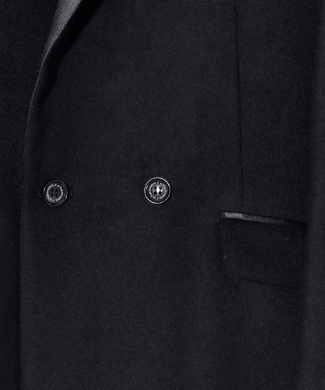 ys Yuji SUGENO (イース ユウジ スゲノ) 210731103-BLACK-SWICH / Lamb Beaver wool Changing Long Chester Coat