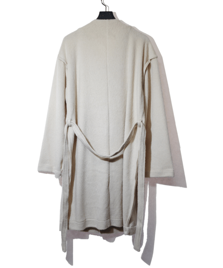 ys Yuji SUGENO (イース ユウジ スゲノ)  210520301(MEN) - 230520301(WOMEN) -L.BEIGE/ Pile shaggy long gown