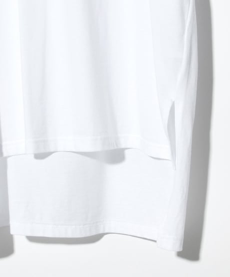 ys Yuji SUGENO (イース ユウジ スゲノ)  220210109 /  Sequin Embroidery Hemstep Big T / VOICE -WHITE
