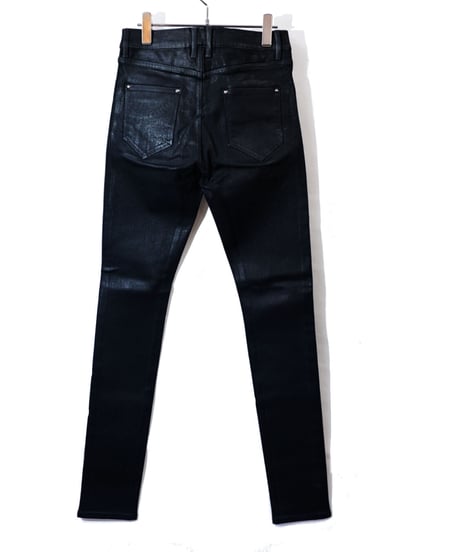 ys Yuji SUGENO (イース ユウジ スゲノ)  210340506-BLACK / PU coating processing twin power skinny denim Pants