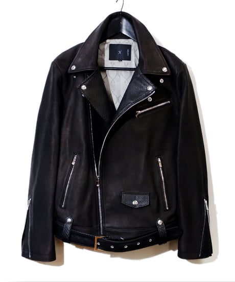 ys Yuji SUGENO (イース ユウジ スゲノ) 21045901A / Python Changing Double Riders Jacket