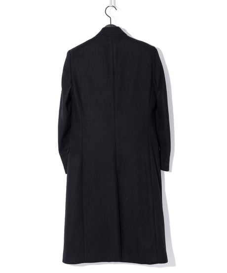 ys Yuji SUGENO (イース ユウジ スゲノ) 210731103-BLACK-SWICH / Lamb Beaver wool Changing Long Chester Coat