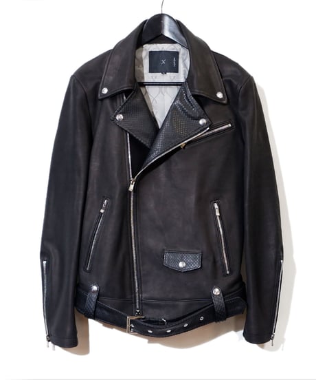 ys Yuji SUGENO (イース ユウジ スゲノ) 21045901A / Python Changing Double Riders Jacket