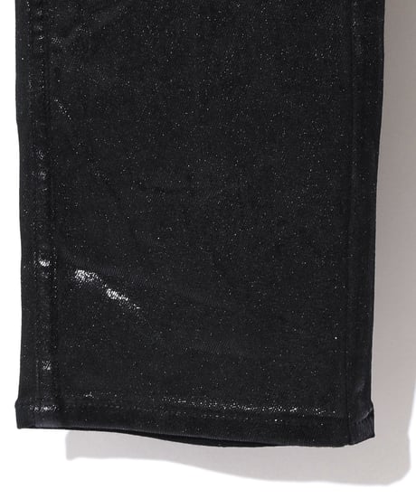 ys Yuji SUGENO (イース ユウジ スゲノ) 210840503-BLACK / Black foil Stretch denim 5P Skinny Denim