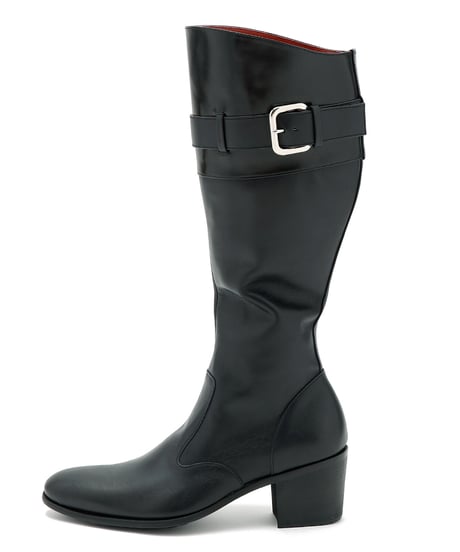 ys Yuji SUGENO (イース ユウジ スゲノ) ﻿﻿210954201-BLACK / Belted Long Boots