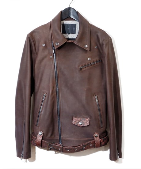 ys Yuji SUGENO (イース ユウジ スゲノ) 21045901B / Python Changing Double Riders Jacket