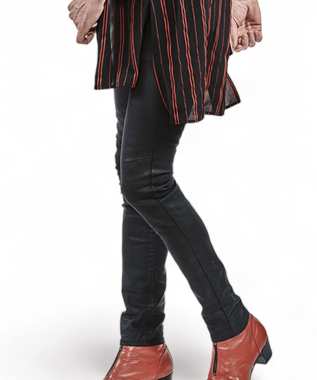 ys Yuji SUGENO (イース ユウジ スゲノ)  210340506-BLACK / PU coating processing twin power skinny denim Pants