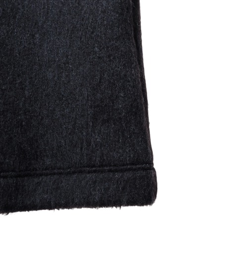 ys Yuji SUGENO (イース ユウジ スゲノ)  220520501(UNISEX) -BLACK / Pile shaggy Easy wide pants