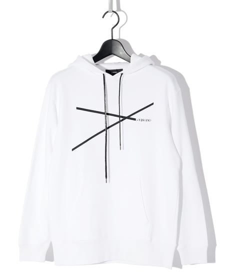 ys Yuji SUGENO (イース ユウジ スゲノ)  220610102-WHITE / Heavyweight pile Line Art LADY Hoodie