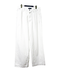 ys Yuji SUGENO (イース ユウジ スゲノ)  210740507-WHITE / 10oz Denim USED Two Tuck Wide Pants