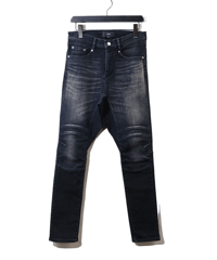 ys Yuji SUGENO (イース ユウジ スゲノ)  210640503-D.GRAY / Supima Stretch Denim USED Semi-saruel Pants