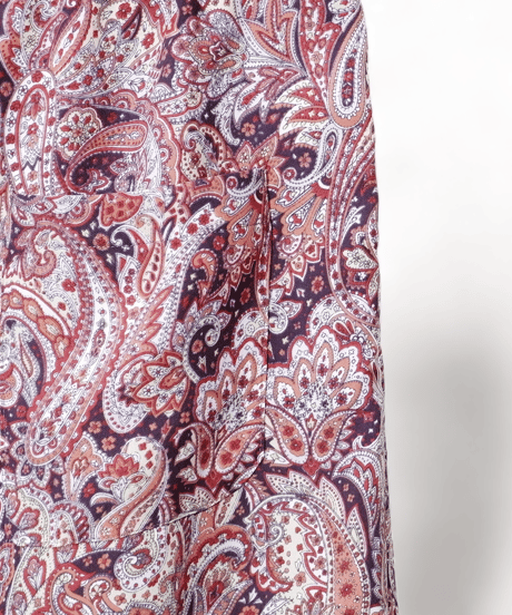 ADULT YUJISUGENO 5520130502-BROWN / Paisley Pattern Saruel Easy Wide Pants