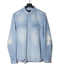 ys Yuji SUGENO (イース ユウジ スゲノ)  210740401-FADE / 10oz Denim Crush Shirt