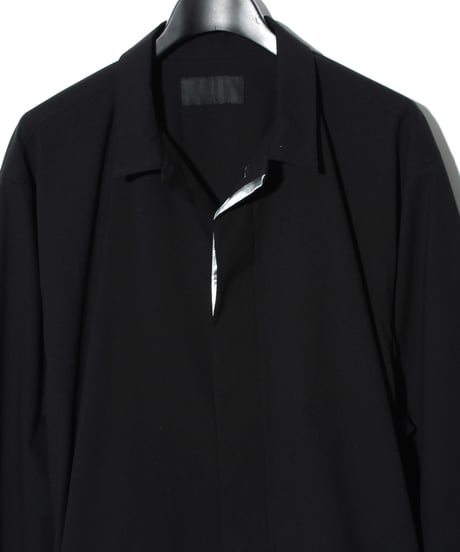 ys Yuji SUGENO (イース ユウジ スゲノ)  220231101 / Solotex Bal collar shirt-BLACK