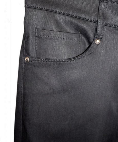 ys YUJISUGENO (イース ユウジ スゲノ)  211140502-BLACK / Hybrid stretch denim boot cut Pants