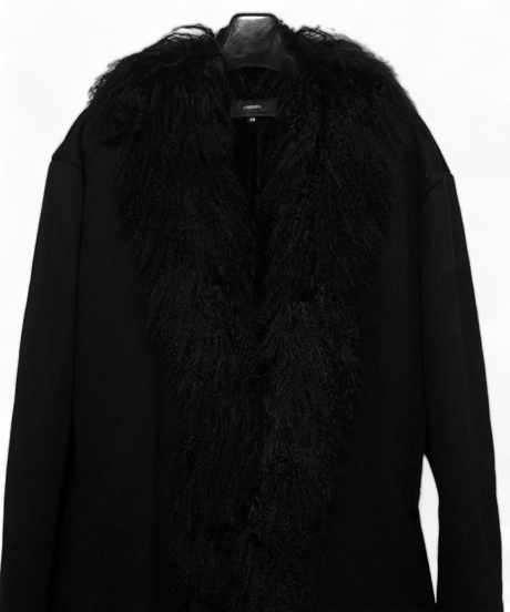 ys Yuji SUGENO (イース ユウジ スゲノ)  210951101-BLACK / Tibetan Lamb Fur Bonding Shearling Coat