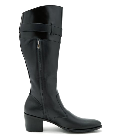 ys Yuji SUGENO (イース ユウジ スゲノ) ﻿﻿210954201-BLACK / Belted Long Boots